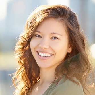 Woman with beautiful smile