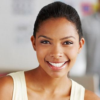 Woman with beautiful smile