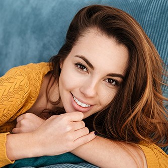 Young woman with bright white smile