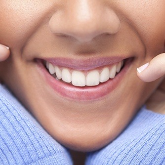 Closeup of healthy smile