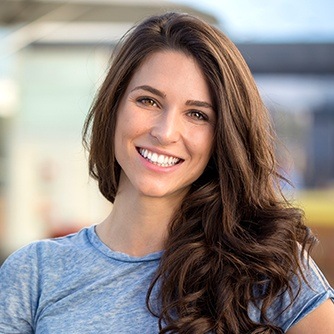 Woman with lovely smile