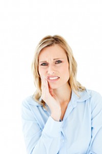 woman with pain from TMJ farmington residents can be helped by Dr. Metzger and Monet Aesthetic Dentistry