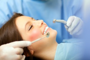 Smiling patient in dental chair